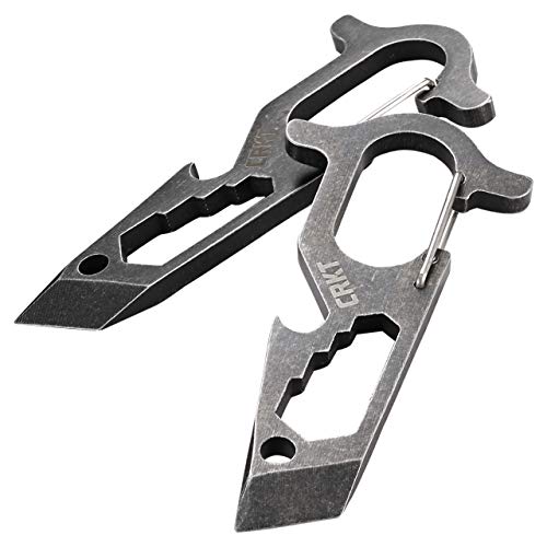 Multiferramenta CRKT Pryma de aço inoxidável: multi-ferramenta de metal compacta e leve EDC com barr