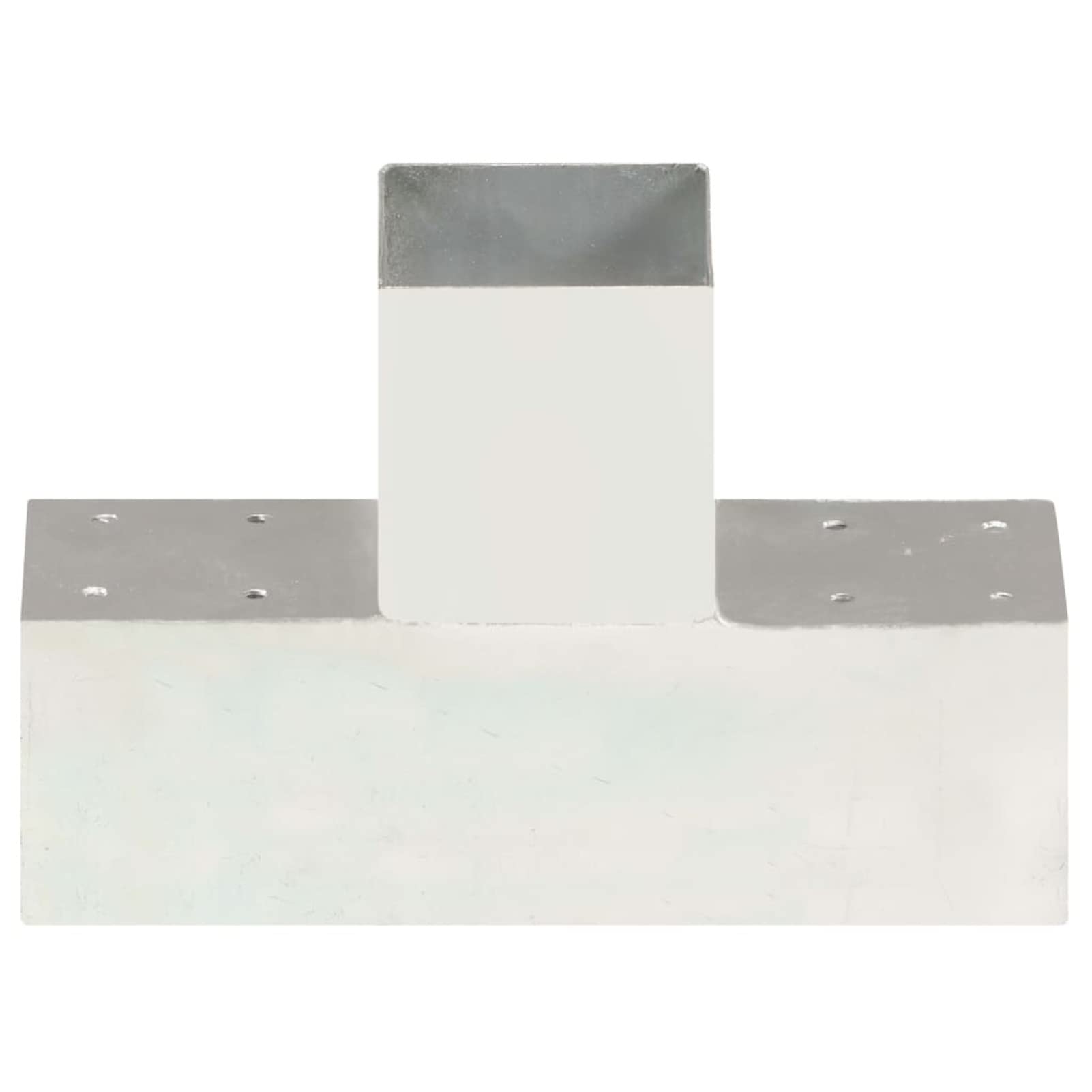 Conectores de Postes en T 4 uds, Anclajes, Postes, Connex, Metal galvanizado 91x91 mm