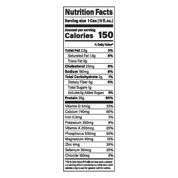 Nurri Vanilla 12-Pack Ulta Filtered Milk Shake, 30g Protein, 1g Sugar, 150 Calories, 10 Vitamins and Minerals Per Can | 12-11 Fl Oz Cans Per Package, Grade A Lactose Free - Image 2