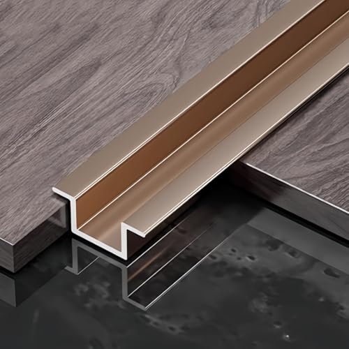 NuoNxuo ���؂� ���t���[�����O�� �A���~�j�E�� �G�b�W�g���� ����150cm 2�{ ���ցE���ʏ��E�䏊�p �d�グ���[�� �[���� �J�[�y�b�g�Œ�A�^�C���Ɩ؏��̉ߓn�A�ǔE��ʂ̃p�[�e�B�V�����G�b�W�ɍœK�Ȏd�グ��(D,5*5mm)