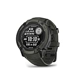 Garmin Instinct 2X Solar, Smartwatch, 50mm, Rugged design, Ricarica solare, Autonomia infinita, Disply 1,1&quot;, Torcia LED, GPS multibandaa, Cardio, SpO2, Pay, Connect IQ (Moss)