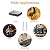 KUOQIY 2 PCS 3-Pin XLR to 6.35mm Adapter, XLR Female to 1/4" TS Male Mono Audio Microphone Adapter, for Microphones Audio Equipment Mixers #5