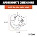 CURT 48231 Pintle Hook Hitch 60,000 lbs, Fits 2-1/2 to 3-Inch Lunette Ring, Direct Mount Only