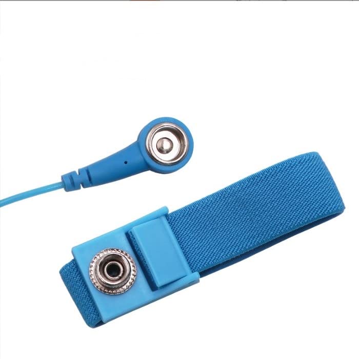 Miniatura 7 de Othmro Correa de muñeca ESD antiestática inalámbrica PV18, pulsera antiestática inalámbrica, correa de muñeca tejida flexible, banda de descarga