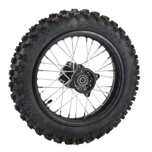 Roue arrière de 12 pouces 80/100-12 avec axe de 15mm pour moto et dirt bike