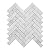 Soulscrafts Italian White Carrara Marble 1 x 4 Herringbone Mosaic Tile Polished for Kitchen Backsplash Bathroom Wall & Floor Tile 5 Sheets/Box