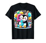 5th Girls, Boys Penguin 5 Birthday