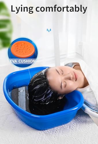 Lavabo portátil para champú, cama de pelo, lavabo de plástico con manguera de drenaje