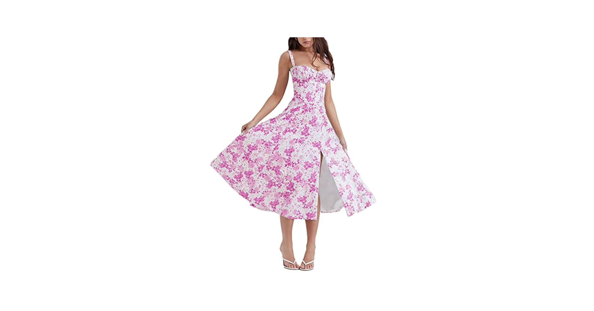 Amazon.com: Womens Summer Dress Floral Sleeveless Strappy