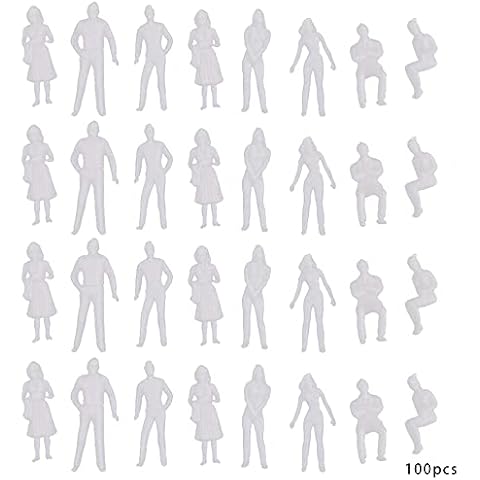 Tiardey 100 piezas modelo tren personas pasajeros Cover