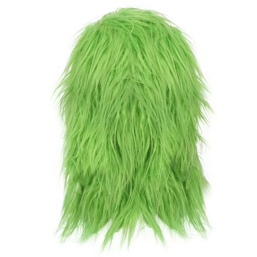 Yearsahrk Weihnachtliche Grüne Monster Maske Weihnachts Kostüm Maske mit Weihnachts Hut Funny Xmas Cosplay Party Requisiten