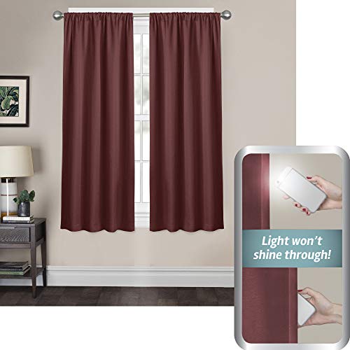 Zenna Home Tiffany Window Panel, 50" W x 63" L, Red