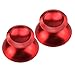 Produktbild Aussel Metall Aluminium Thumbsticks Thumb Grip Stick für PS4 Xbox ein Game System Controller 2 in 1 (Red)