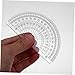Lurrose 6pcs Transparent Plastic Geometry Ruler Set Protractor Triangle Straight Rulers for Students Engineers and Classroom Use Measuring Tools for Accurate Drafting