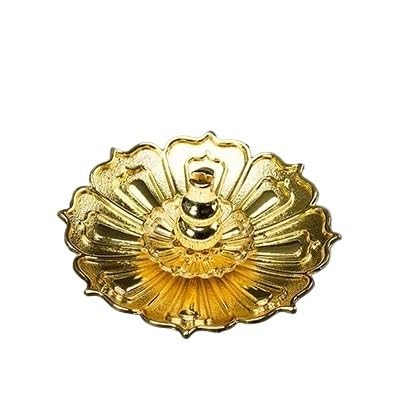 Brûleur d'encens cascade et porte-encens en métal pour cônes de bois de santal