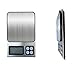 PPITVEQ Digital Kitchen Bilance, Portatile Scala della Tasca Digitale, con Il Carico del USB, Controluce dello Schermo Blu, Pulsante Impermeabile, Indietro Hanging, Immagazzinaggio Conveniente, 3kg /
