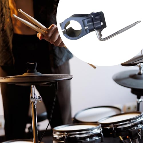 Abrazadera para tambor con conexión de poste, clip de tubo metálico fácil de instalar para estudio de música en casa miniatura 3