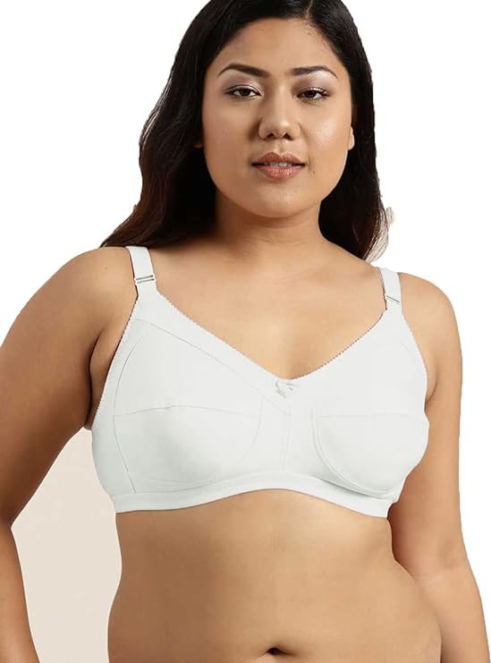 map deal Women Plus Size Heavy Bust Full Coverage Non-Padded Bra, Non Wired Pure Cotton Everyday Bra-picture-41