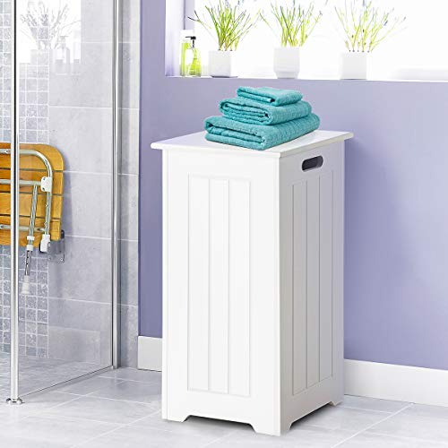 Panier à linge compact pour petits espaces et salles de bain étroites