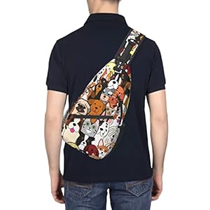 Dog Puppy Sling Backpack Crossbody Shoulder Bag Travel Hiking Daypack Gifts Dog Puppy Sling Backpack Crossbody Shoulder Bag Travel Hiking Daypack Gifts