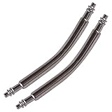 JJDD 2pcs per bag 1.8mm Stainless Steel Curved Spring Bar Pins Link for Watch Band 20mm Watchmaker Repair Component