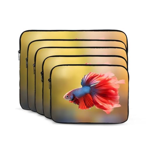 Peacock Fish Laptop Sleeve Case 15 Inch Suitable For Notebook Computer Tablet Traveling Carrying Simple Case2