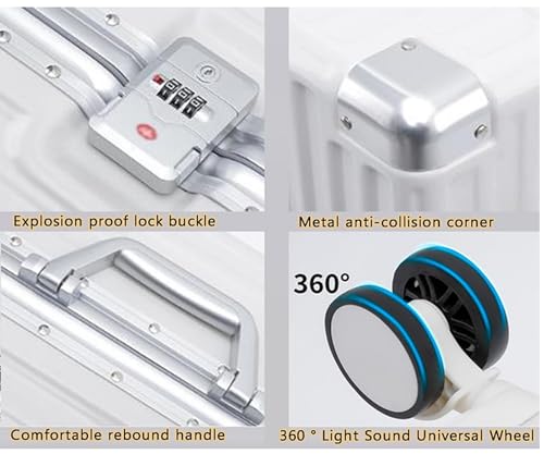 Large Suitcases with Wheels Carry on Luggage Hard Shell Suitcases with USB Charger Cup Holder TSA Password Lock,Pink,22in3