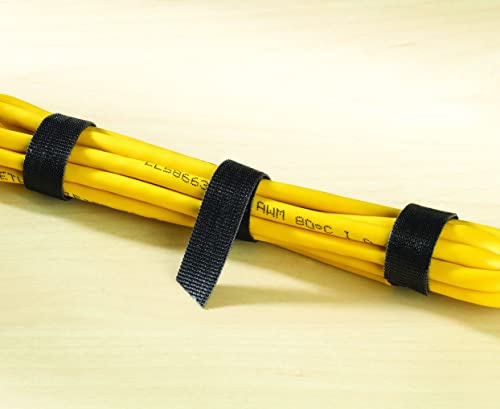 Velcro Brand Vel-30768-Ams Wide Straps 1 In X 30 Ft Roll | Cut To Length, Reusable Self-Gripping Tape | Bundle Poles, Wood, Pipes, Lumber, Garage Organization For Tool Handles Hoses, More | Black, 1In #TOP3