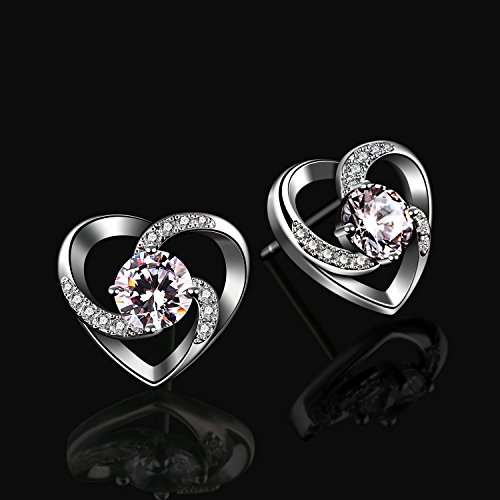 BCatcher-Pendientes-Mujer-corazon-Plata-de-Ley-925-Amor-a-Primera-Vista-con-San-Valentin-Regalo-Originales