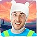 Zadin Adventure-Time Merch, Finn Hat, Fionna Finn the Human Costume Cosplay, White Bunny Hat, Fiona and Cake Toys Merchandise (White)