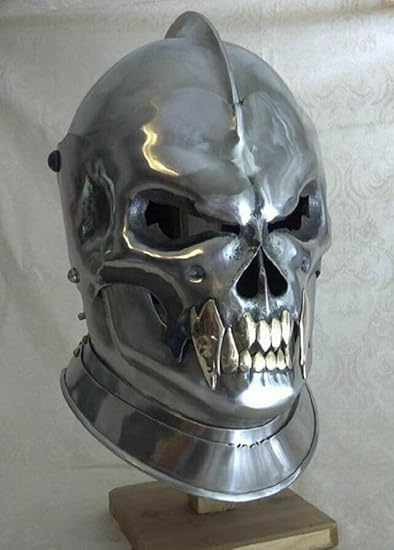 Medieval Helmet Old Demonic Face Helmet Battle-ready Historical Treasure