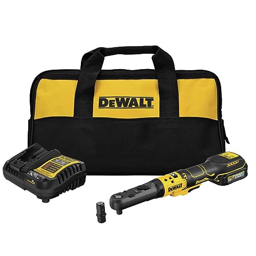Image of DEWALT 20V MAX XR Cordless Ratchet Set, 3 /8 inch and 1 /2 inch Sealed Head Ratchet, Battery and Charger Included (DCF510GE1)