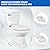 500W Macerating Toilet with Pump for Basement, Two Piece Upflush Toilet with Macerator Pump, Water Tank, Soft Close Seat, Elongated Toilet Bowl, Extension Pipe