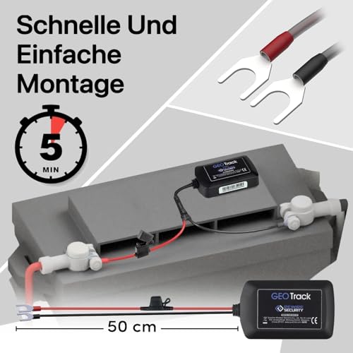 GpsLive Geo Track GPS Tracker Auto, Wohnmobil, Kfz | Made in Europe | Einfache Installation | Livetracking mit App | Keine SIM benötigt | GPS Tracker Sender | Peilsende