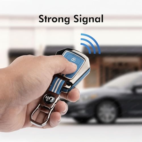 Image of SHOPOFLUX Metal Key Cover Compatible for Honda City | BRV | WRV | CRV | Jazz | Amaze 2 Button Key