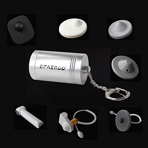 Image of Opaeroo Rare Earth Magnets Tag Tool Security Tags Removal Tool 12000GS Sensor Remover Magnetic Tag Detacher for Clothes Tags Hook, Silver