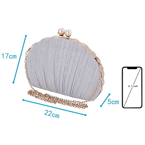 Image of Women Seashell Evening Bag Purse Mermaid Chain Strap Clutch Handbag Shoulder Bag | Seashell