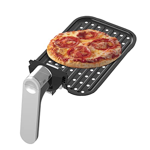 TurboTronic Doppel Heißluftfritteuse XXL, digitale Heißluft-Fritteuse, 9L (2x 4,5L Doppelkammer), 12 Programme, Airfryer, Fritteuse ohne Fett (blau) – Bild 8