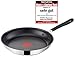 Produktbild Tefal H80504 Jamie Oliver Edelstahl Bratpfanne 24 cm, Induktion Pfanne mit Antihaftbeschichtung, Bratpfanne auch für Induktionsherd, Antihaftpfanne, Nachfolger, inkl. Pfannenwender + Pfannenschoner
