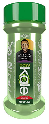 Bilal’s EasyKale Organic Kale Powder Green Superfood Seasoning. 4 Cups Kale Per Tbsp