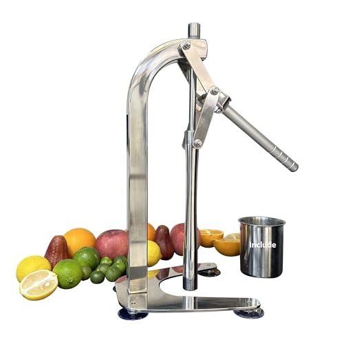 XMWN Manual Desktop Heavy Duty Lemon Smasher Orange Juicer Lemon Squeezer Lime Extractor Nut Grinder for Fruit and Nuts (WN015)