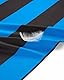 Fit-Flip Strandtuch XXL - Mikrofaser Badetuch - Strandtücher leicht und schnelltrocknend - 100% recyceltes Mikrofaser Handtuch - Strandhandtuch zum Baden (Blau-Dunkelgrau gestreift 200x90cm)