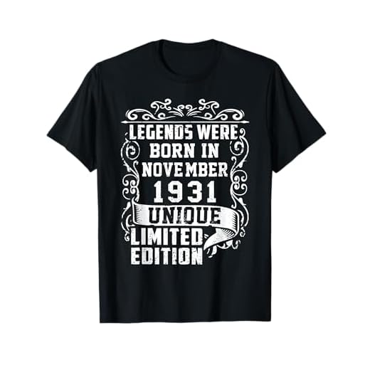 Cumpleaños Noviembre 1931 Edición Limitada Regalo Vintage Camiseta