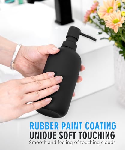 Viosuniu V120080 Ceramic Soap Dispenser - Elegant Hand Soap Pump With 4 Labels (Soap, Dishes, Lotion, Hands) - Durable & Stylish Ceramic Design For Kitchen & Bathroom thumb #7