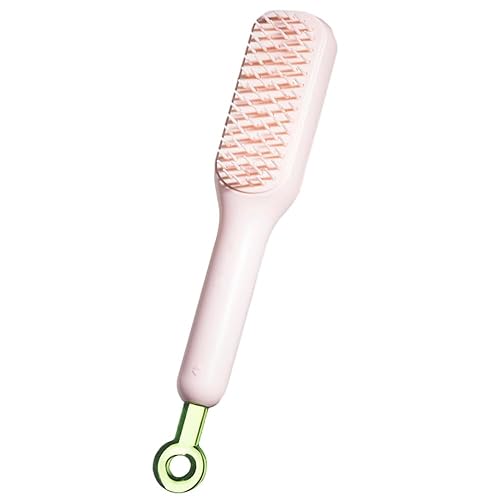 Peine de masaje antiestático autolimpiante, peine de limpieza retráctil, cepillo de masaje para mujeres, cepillo de limpieza de un solo toque para