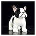 Juguete de Peluche Vida Real Permanente Francia Bulldog Chihuahua Peluche Toys Soft Lifelike Dog Animal Relleno Niños Bebé Bulldog, Height : 25cm