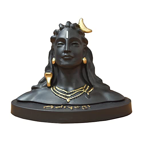 AdiYogi para el hogar y el coche, ídolo, Murti, estatua Aadi Yogi Shiv, acabado mate, ídolo Murti...