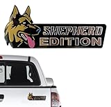 Dog Edition 3D Car Badge, Laser Cutting Metal Emblem, Cute Dogs Decals (Shepherd)