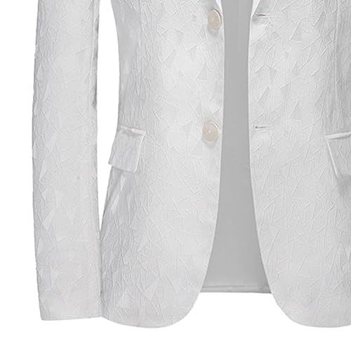 Mens Jacquard Dress Suit Jacket Casual Floral Slim fit Dinner Tuxedo Notched Lapel Wedding Blazers2