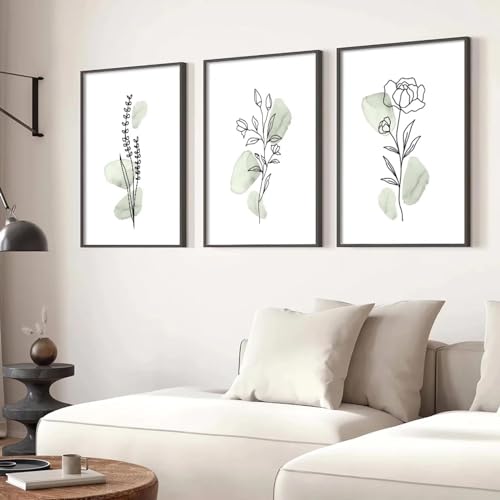 Impression sur toile botanique haut de gamme style abstrait